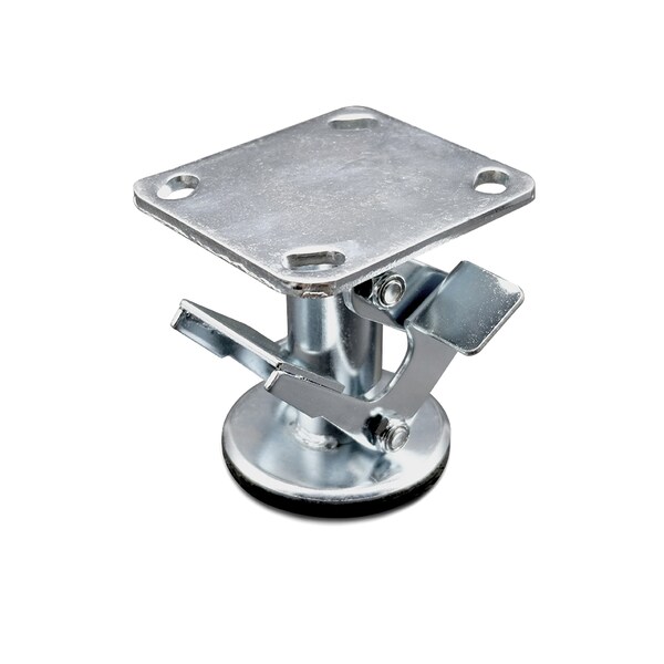4" Double Pedal Floor Truck Lock w/Top Plate